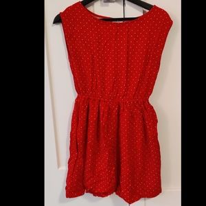 *SOLD* Twik slash neck red dress